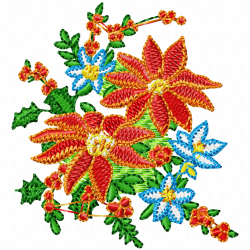 Flowers Embroidery Design 12